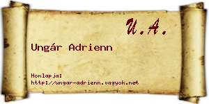 Ungár Adrienn névjegykártya